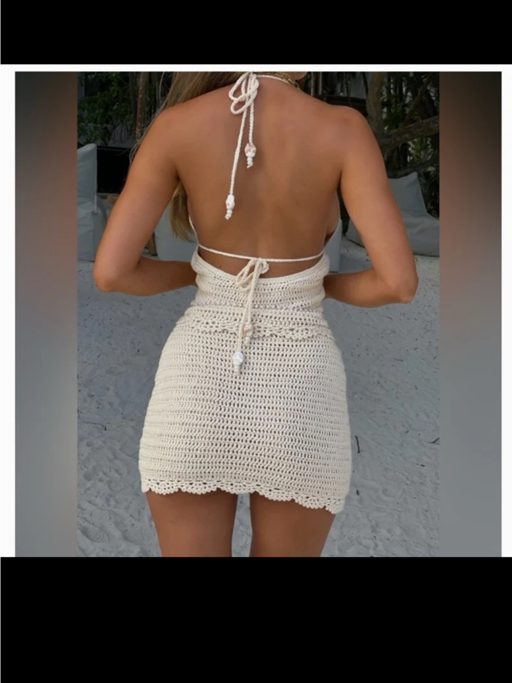 OUTCAST ROKI MINI DRESS SAND 
size Large/XL - Picture 5 of 12